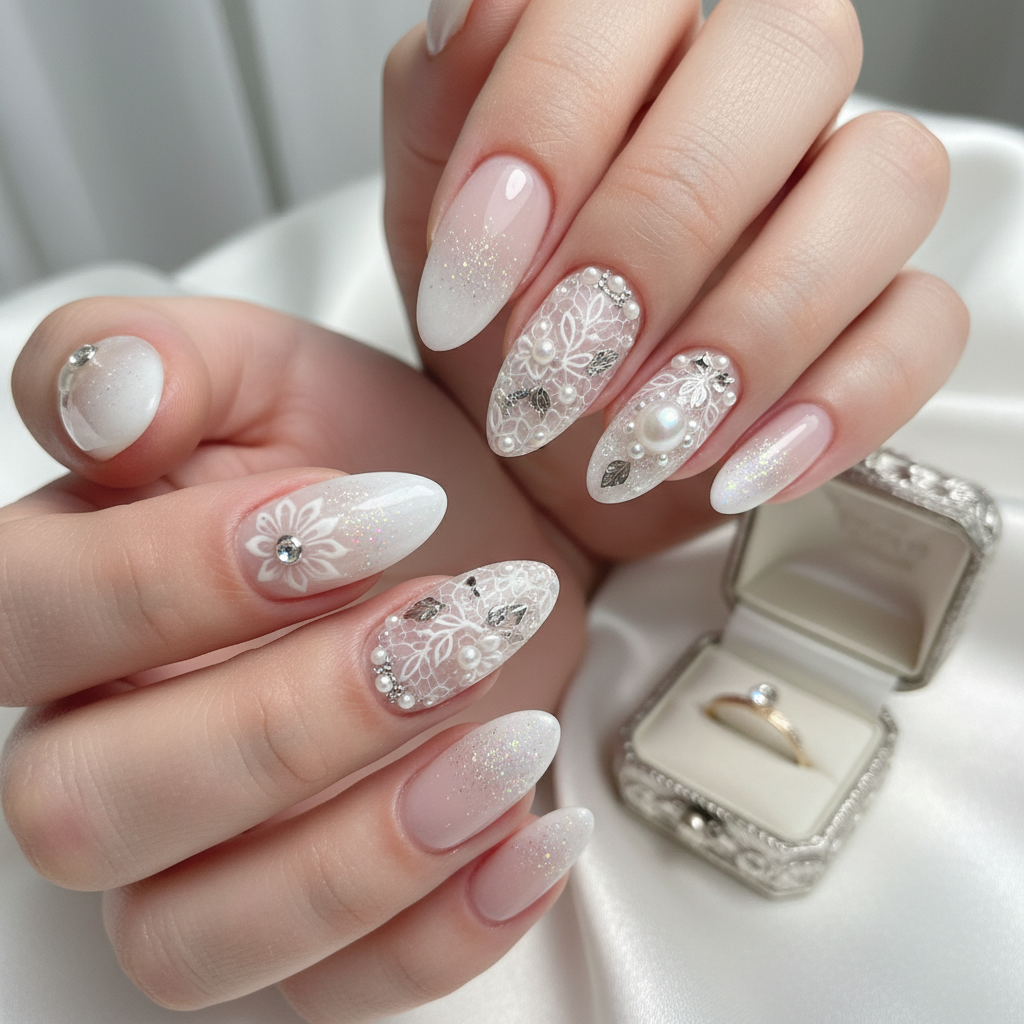 Photo-real Salon Bridal Nails