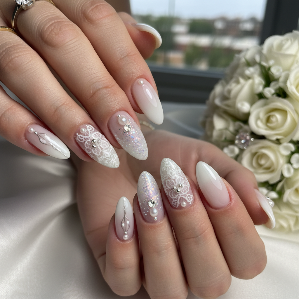 Photo-real Salon Bridal Nails