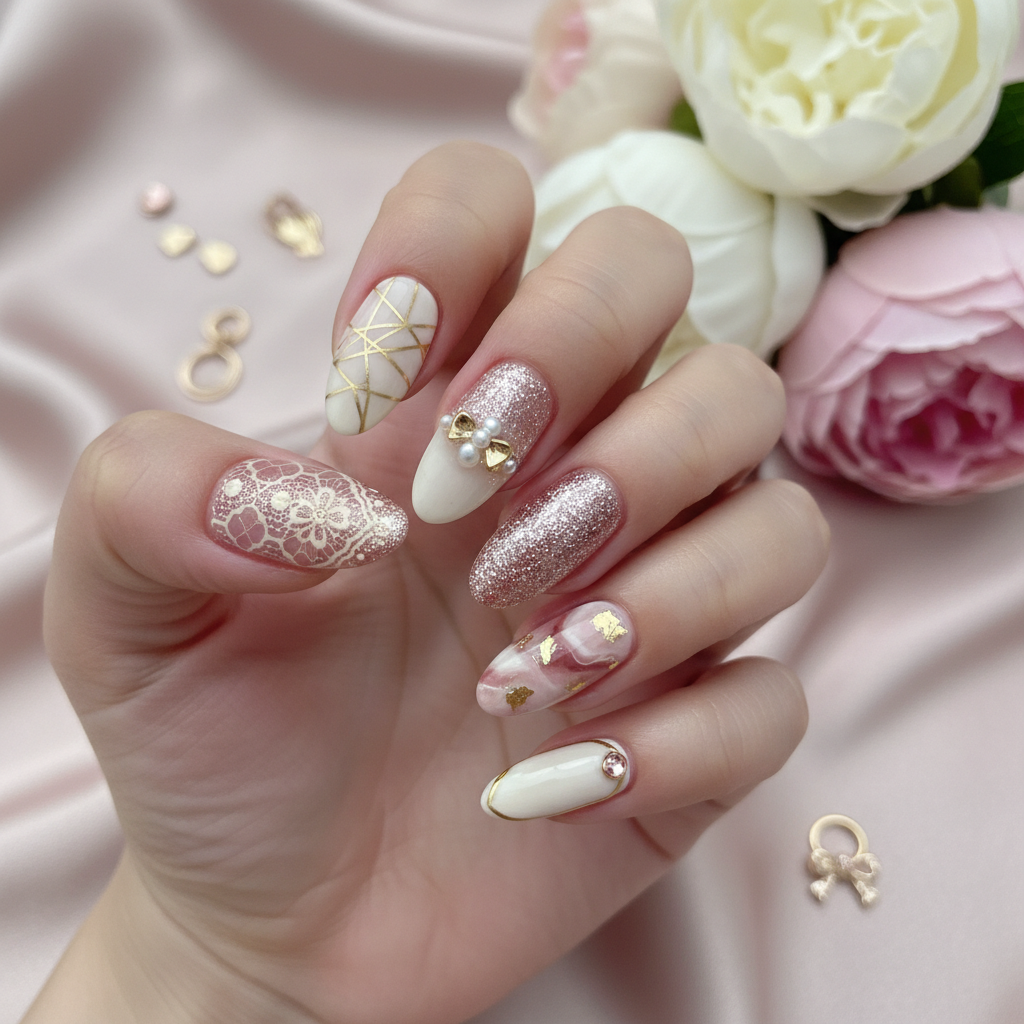 Photo-real Salon Bridesmaid Nails