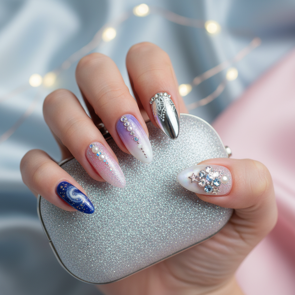 Photo-real Salon Prom Nails Prom nail art