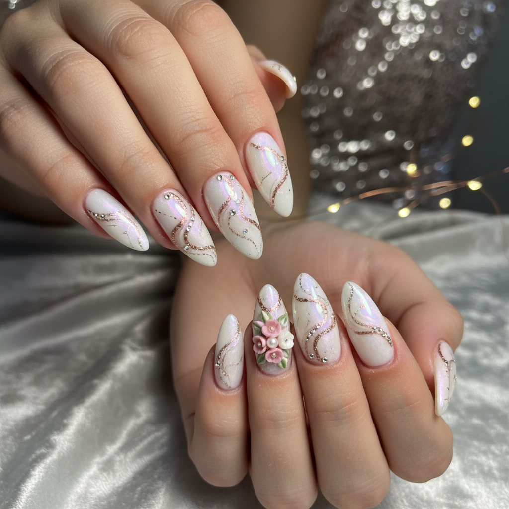 Photo-real Salon Prom Nails Prom nail art