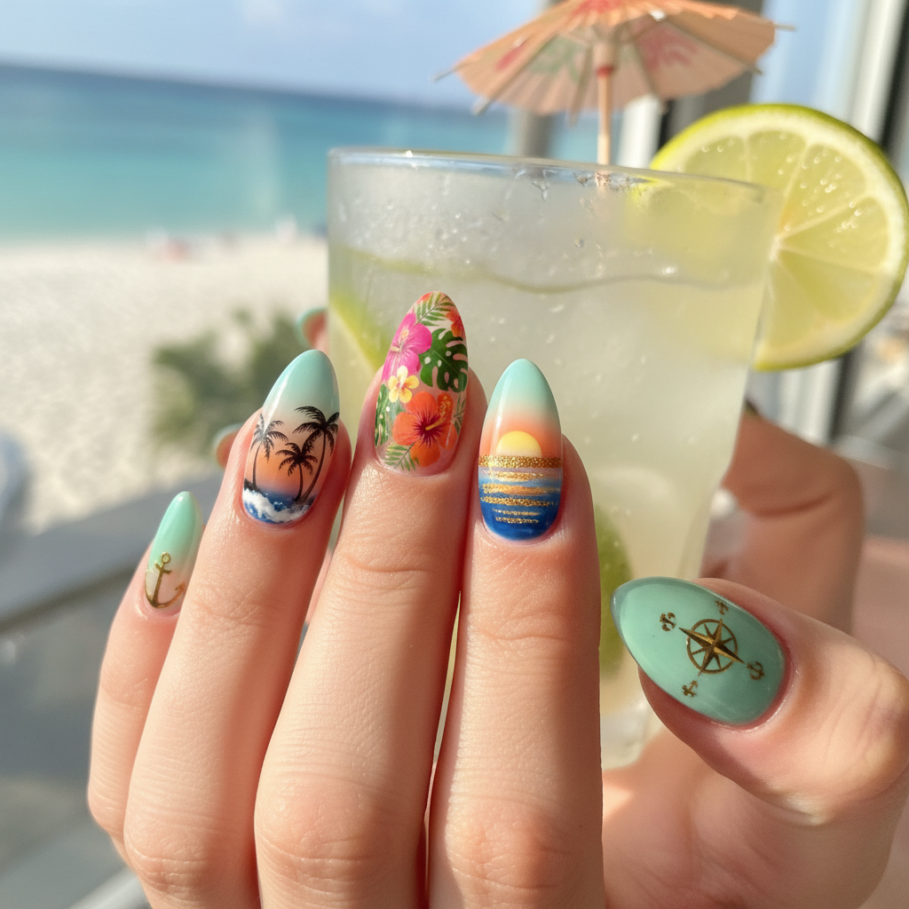 Photo-real Salon Vacation Nails