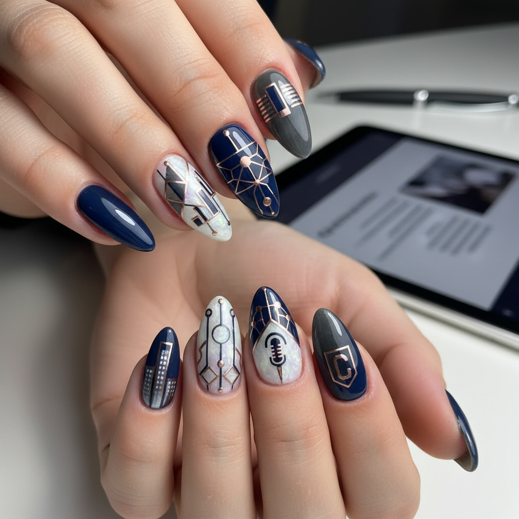 Photo-real Salon Conference Nails Conference nail art