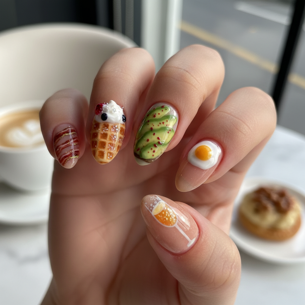 Photo-real Salon Brunch Nails