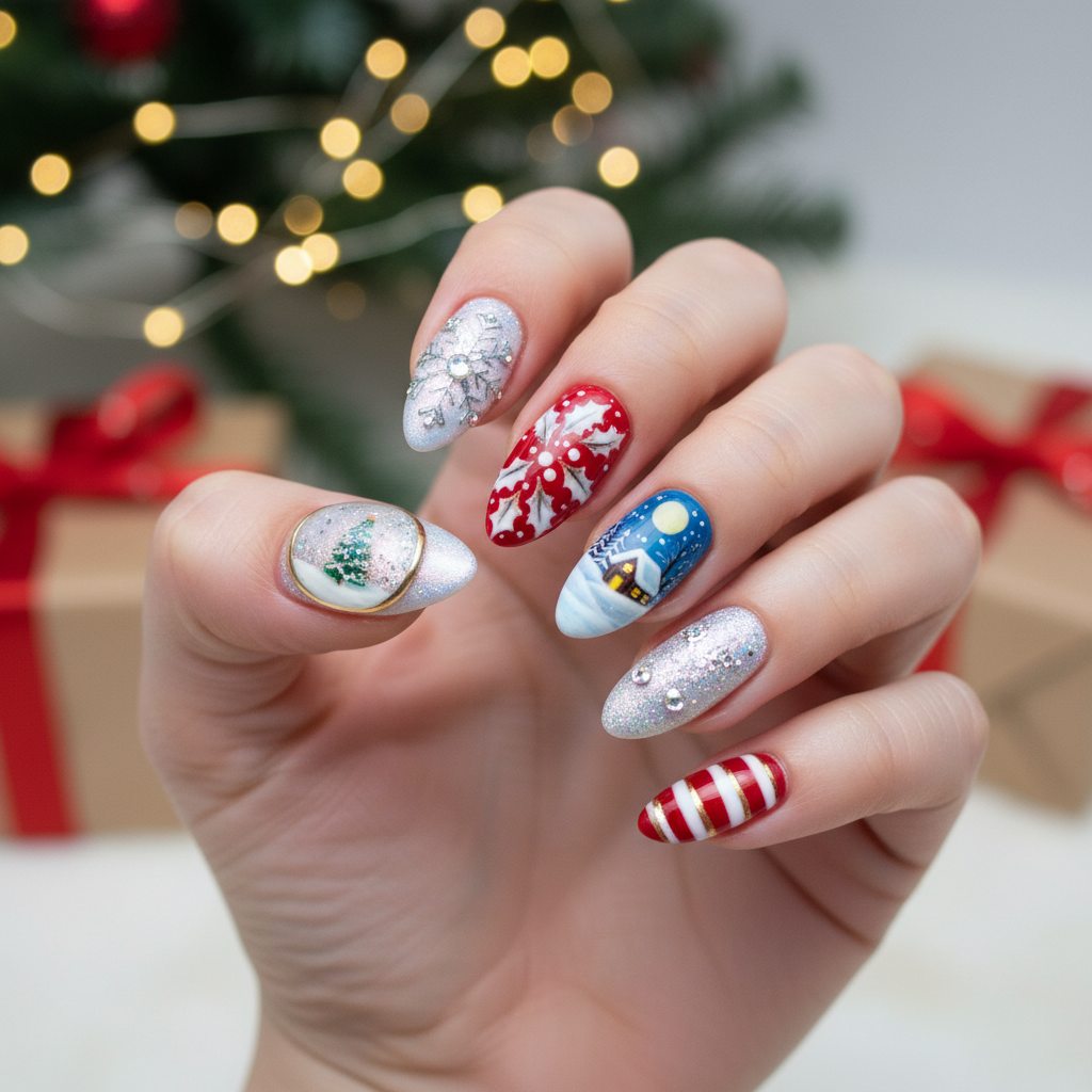 Photo-real Salon Winter Holidays Nails