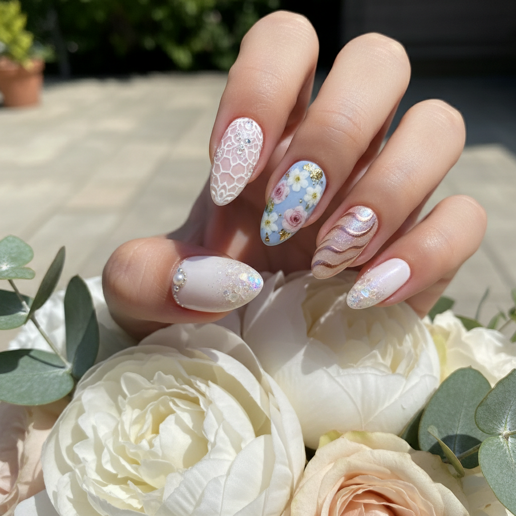 Photo-real Salon Summer Wedding Nails