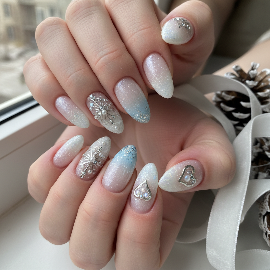 Photo-real Salon Winter Wedding Nails