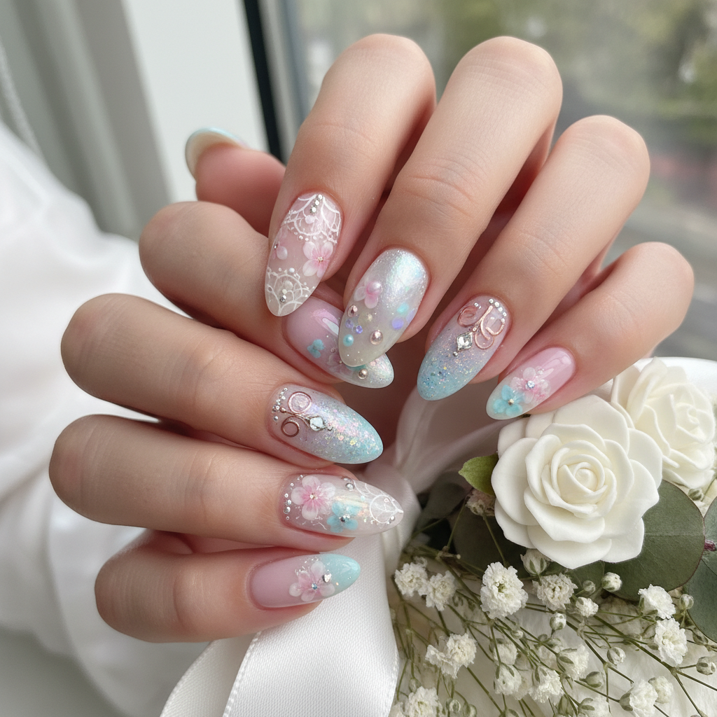Photo-real Salon Spring Wedding Nails