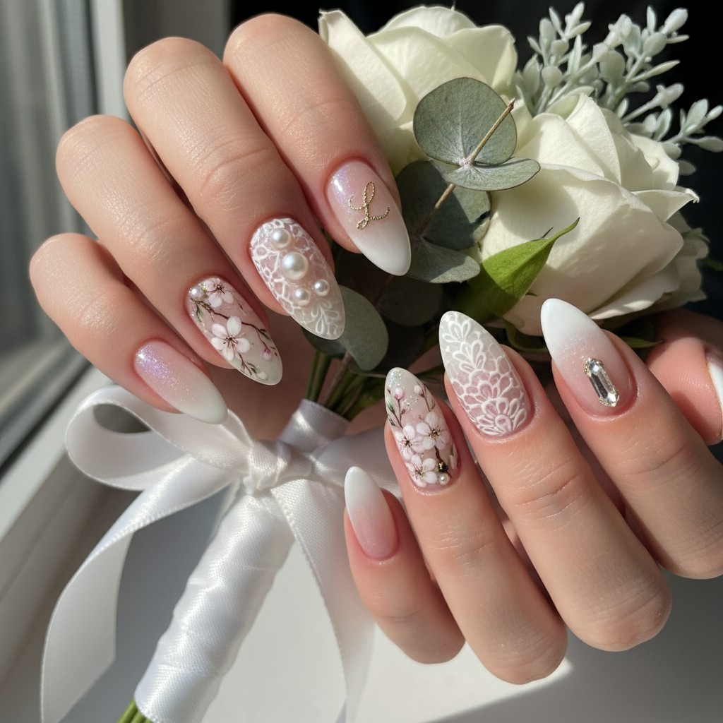 Photo-real Salon Spring Wedding Nails