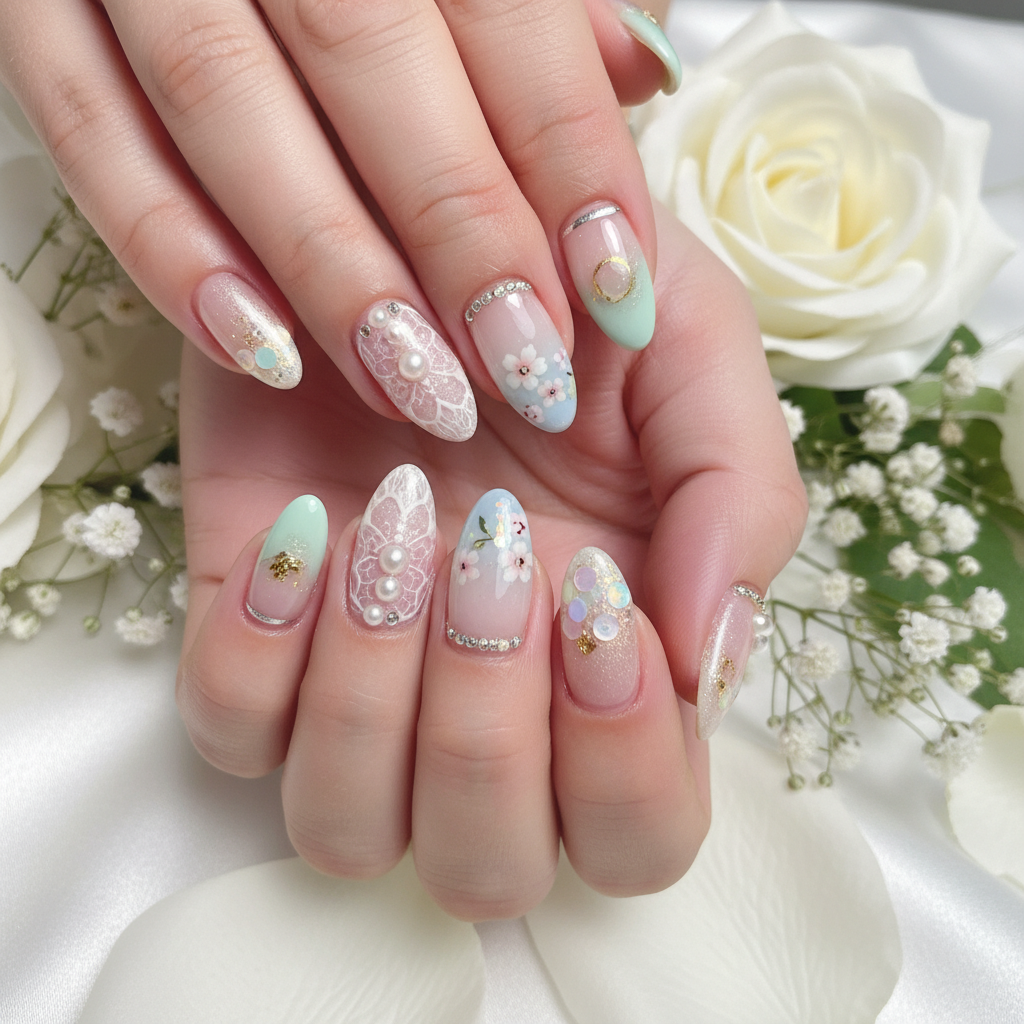 Photo-real Salon Spring Wedding Nails