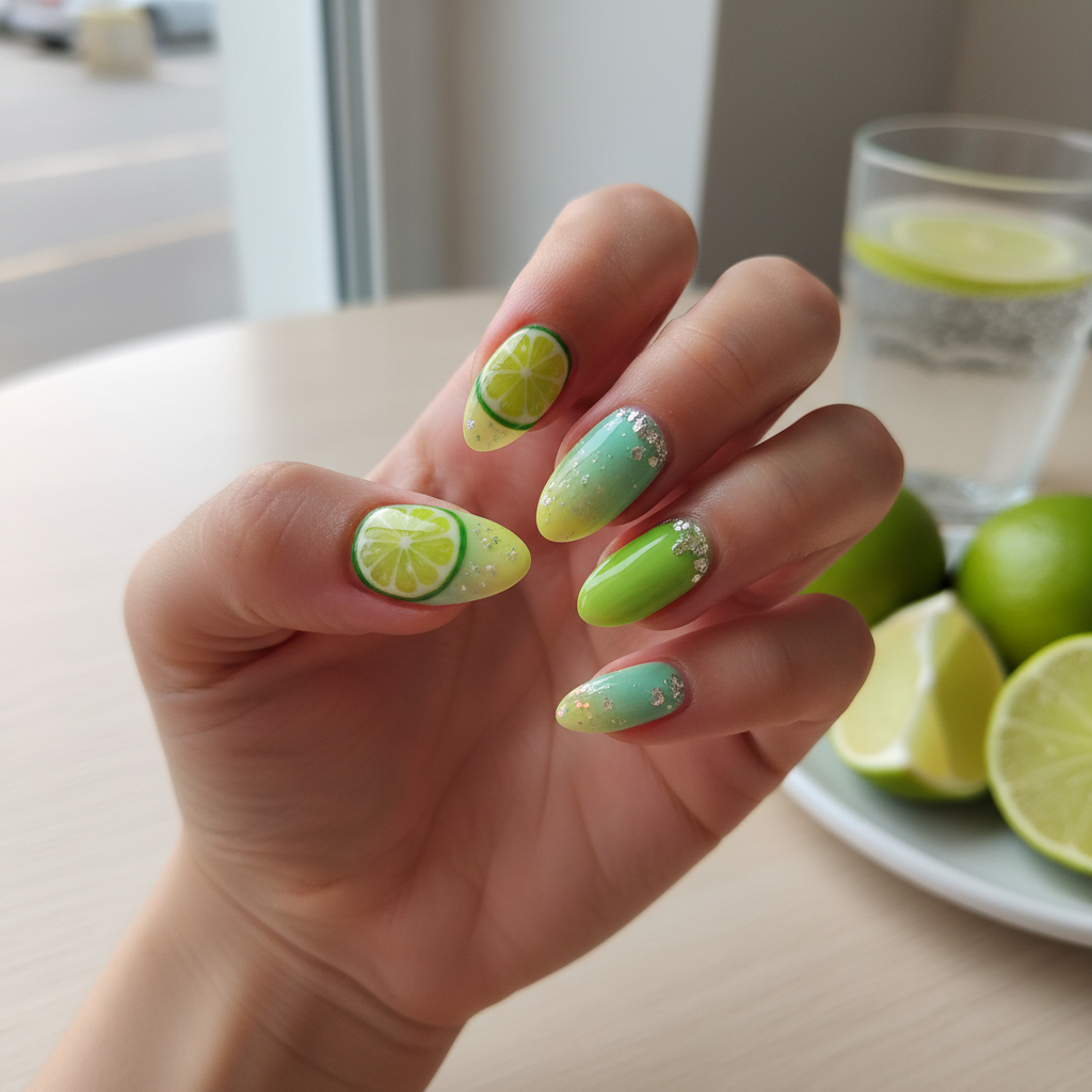 Photo-real Salon Lime Nails