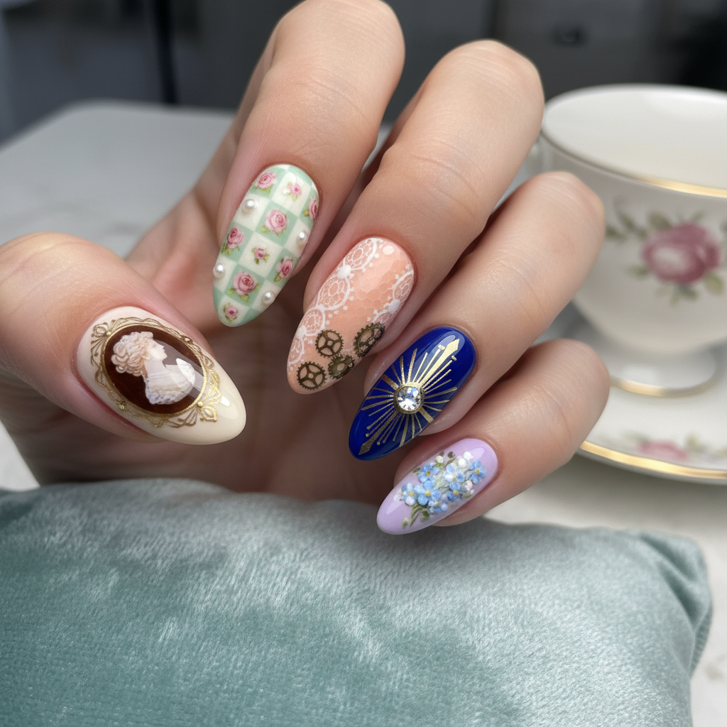 Photo-real Salon Vintage Nails