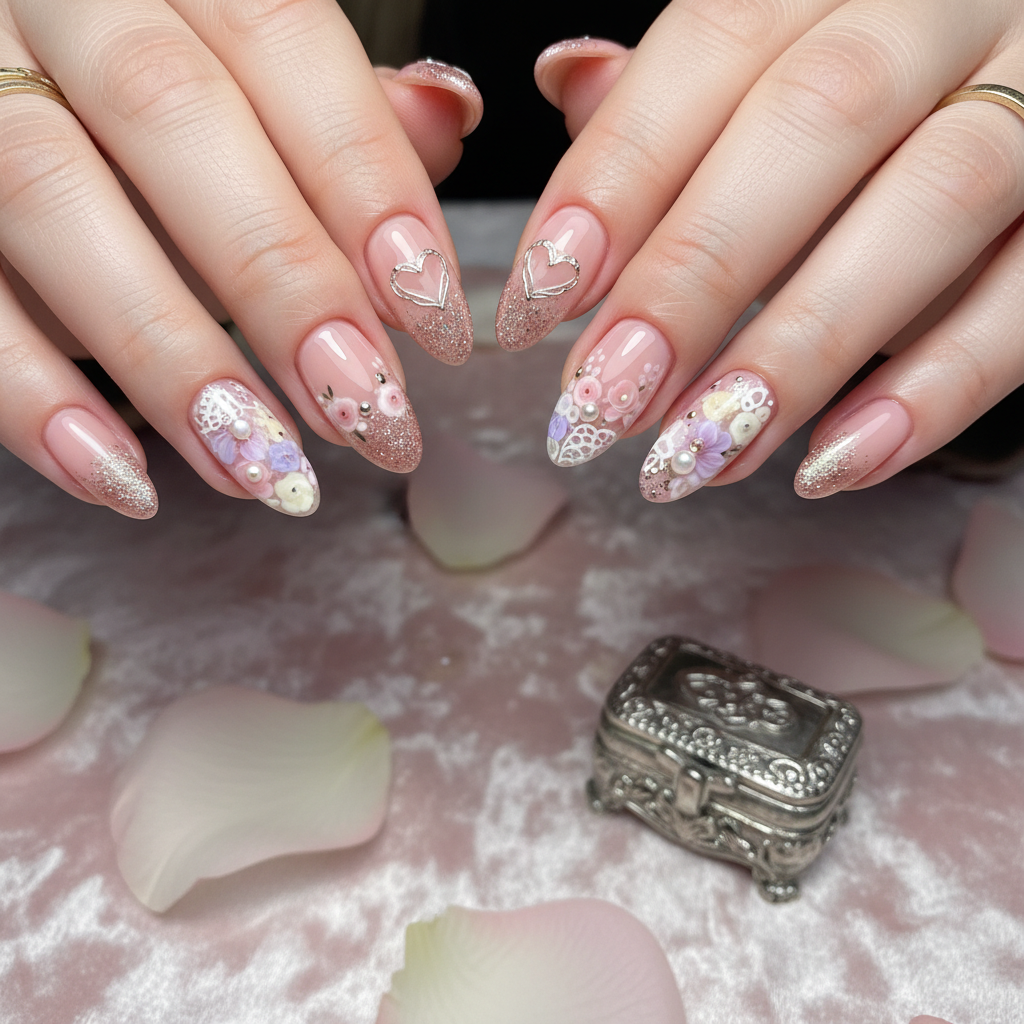 Photo-real Salon Romantic Nails
