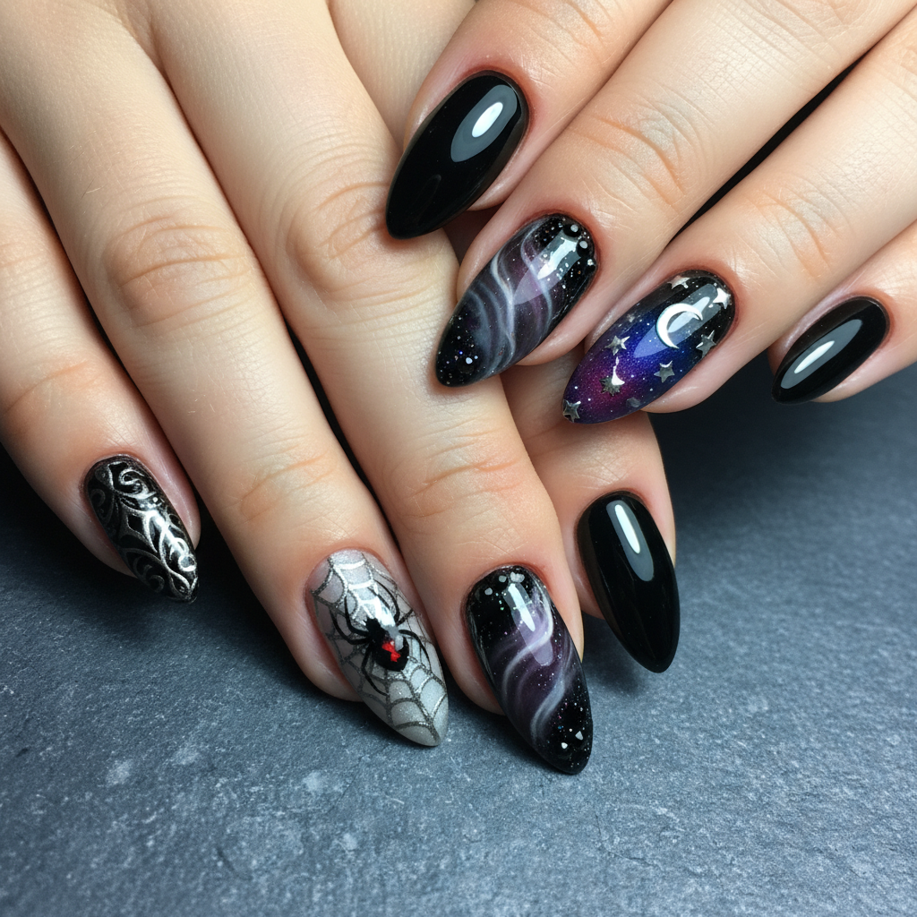 Photo-real Salon Dark Nails