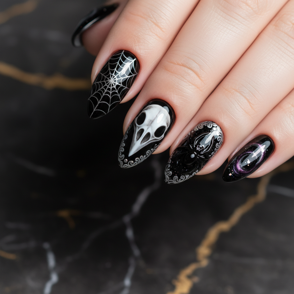 Photo-real Salon Dark Nails