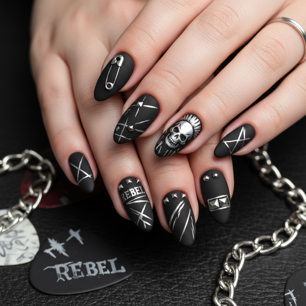 Photo-real Salon Punk Nails