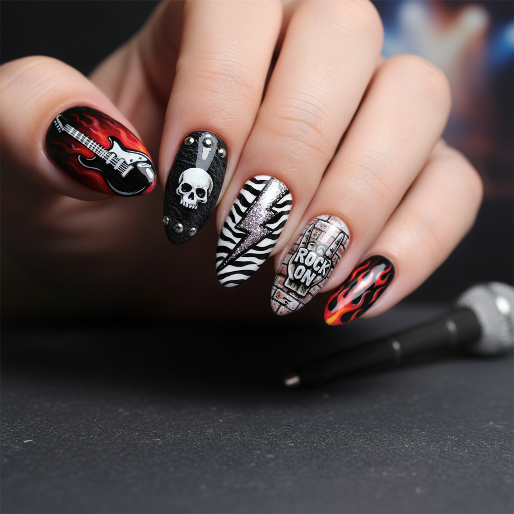 Photo-real Salon Rock Nails