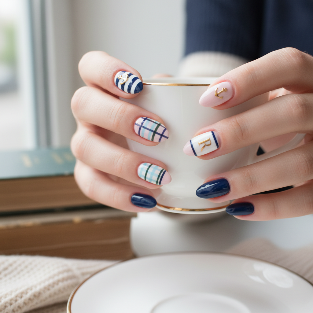 Photo-real Salon Preppy Nails