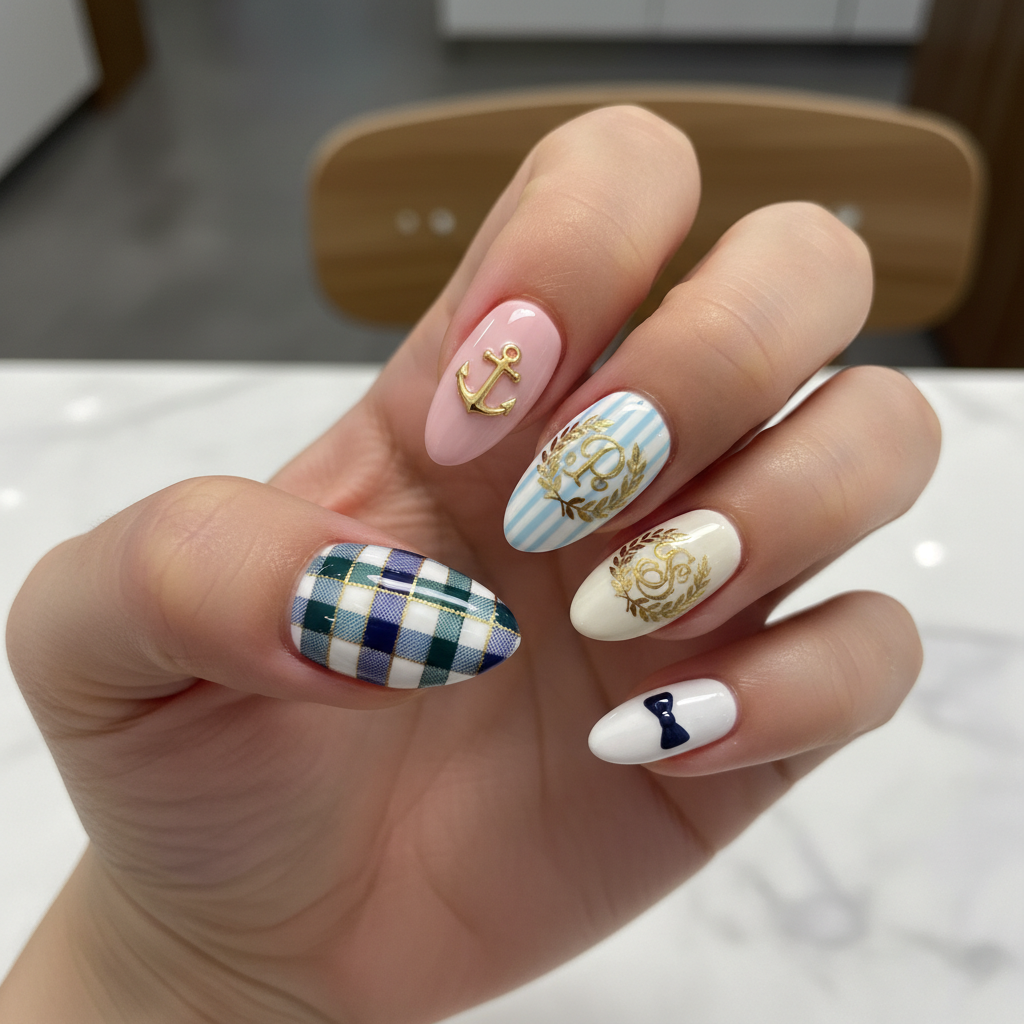 Photo-real Salon Preppy Nails