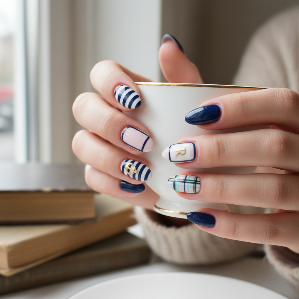 Photo-real Salon Preppy Nails