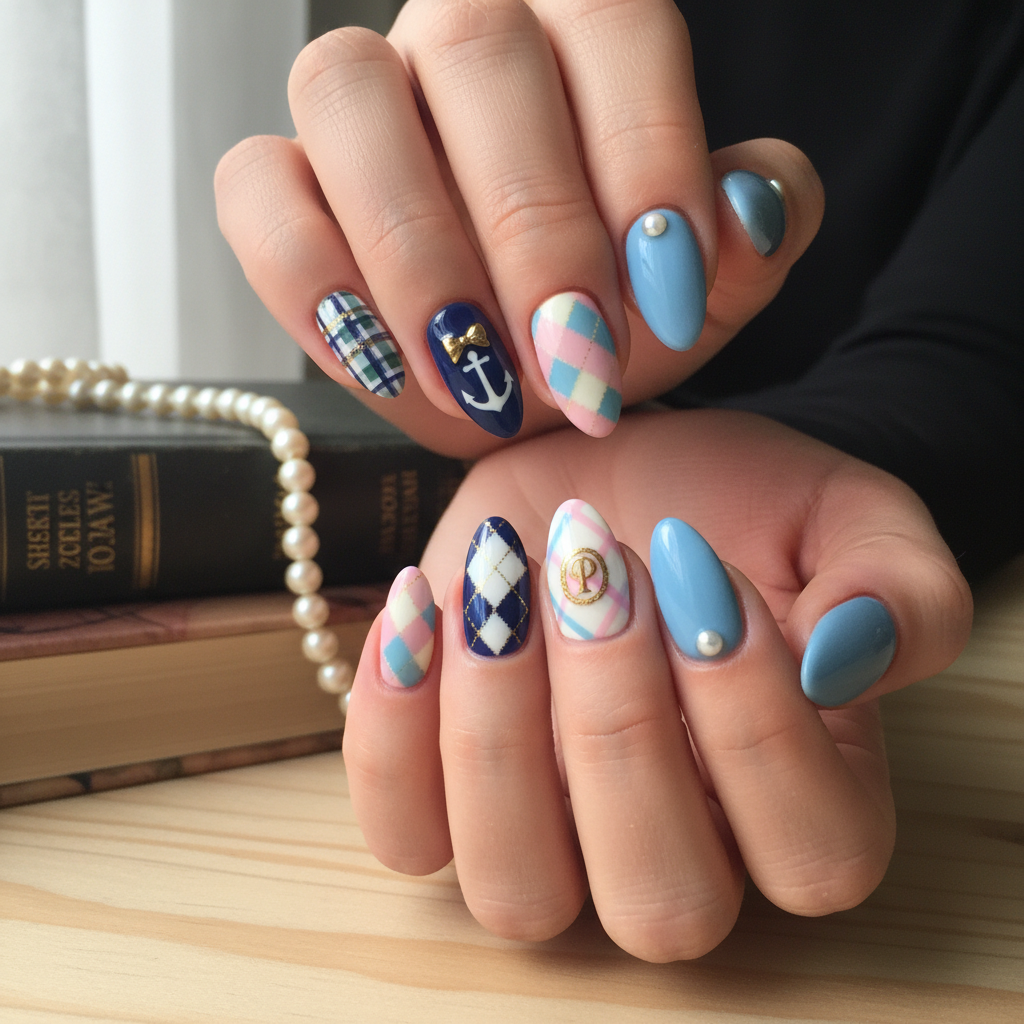 Photo-real Salon Preppie Nails