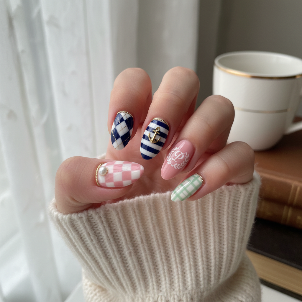 Photo-real Salon Preppie Nails