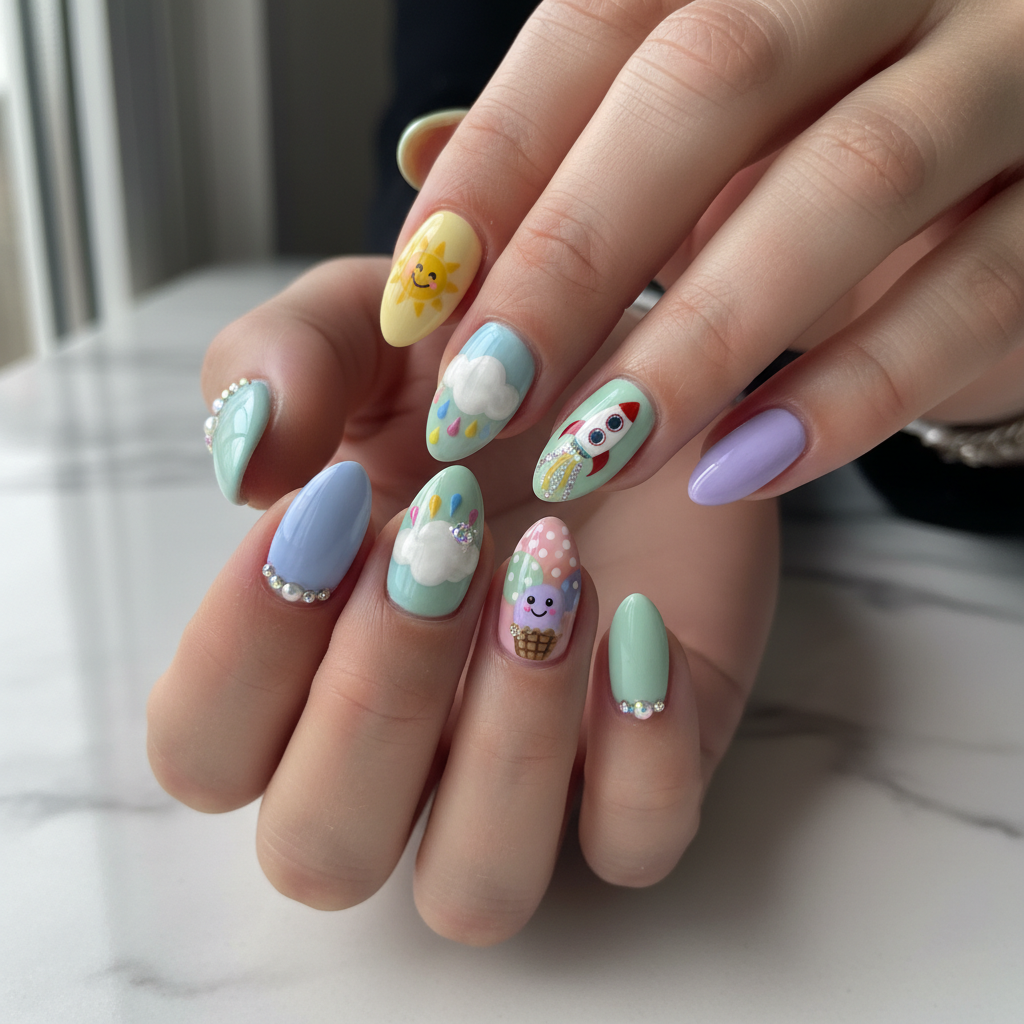 Photo-real Salon Playful Nails