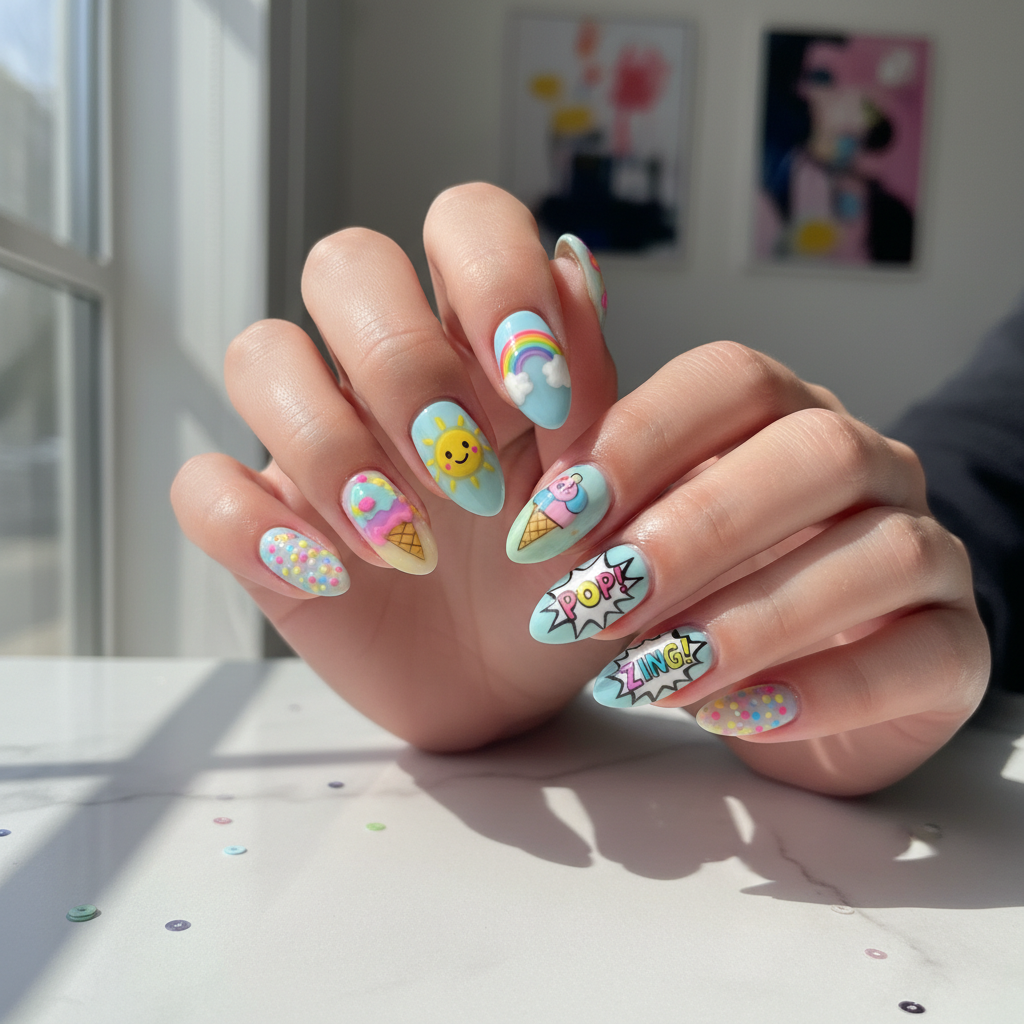 Photo-real Salon Fun Nails Fun nail art