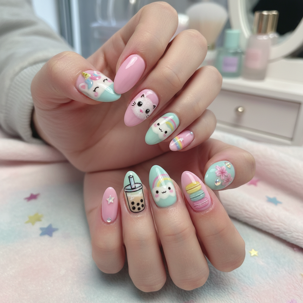 Photo-real Salon Kawaii Nails