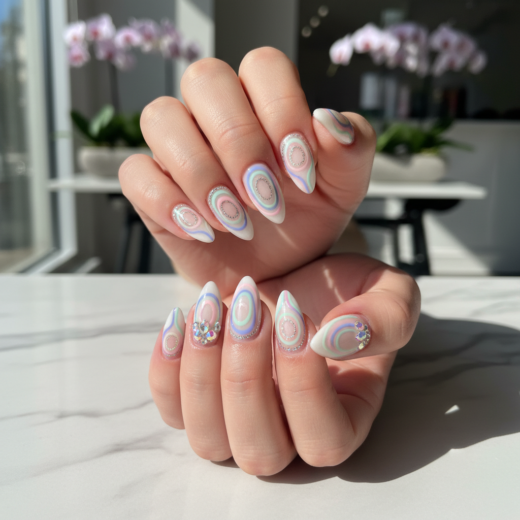 Photo-real Salon Oval Nails