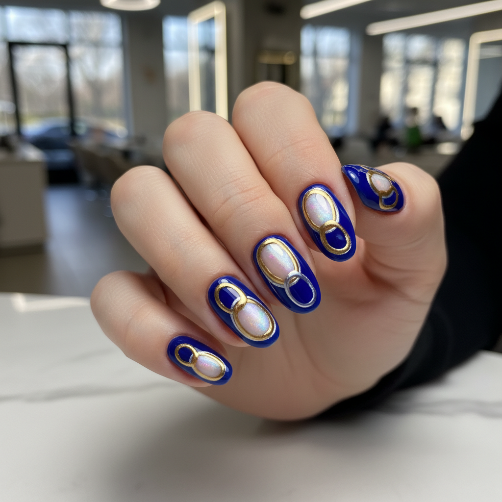 Photo-real Salon Oval Nails