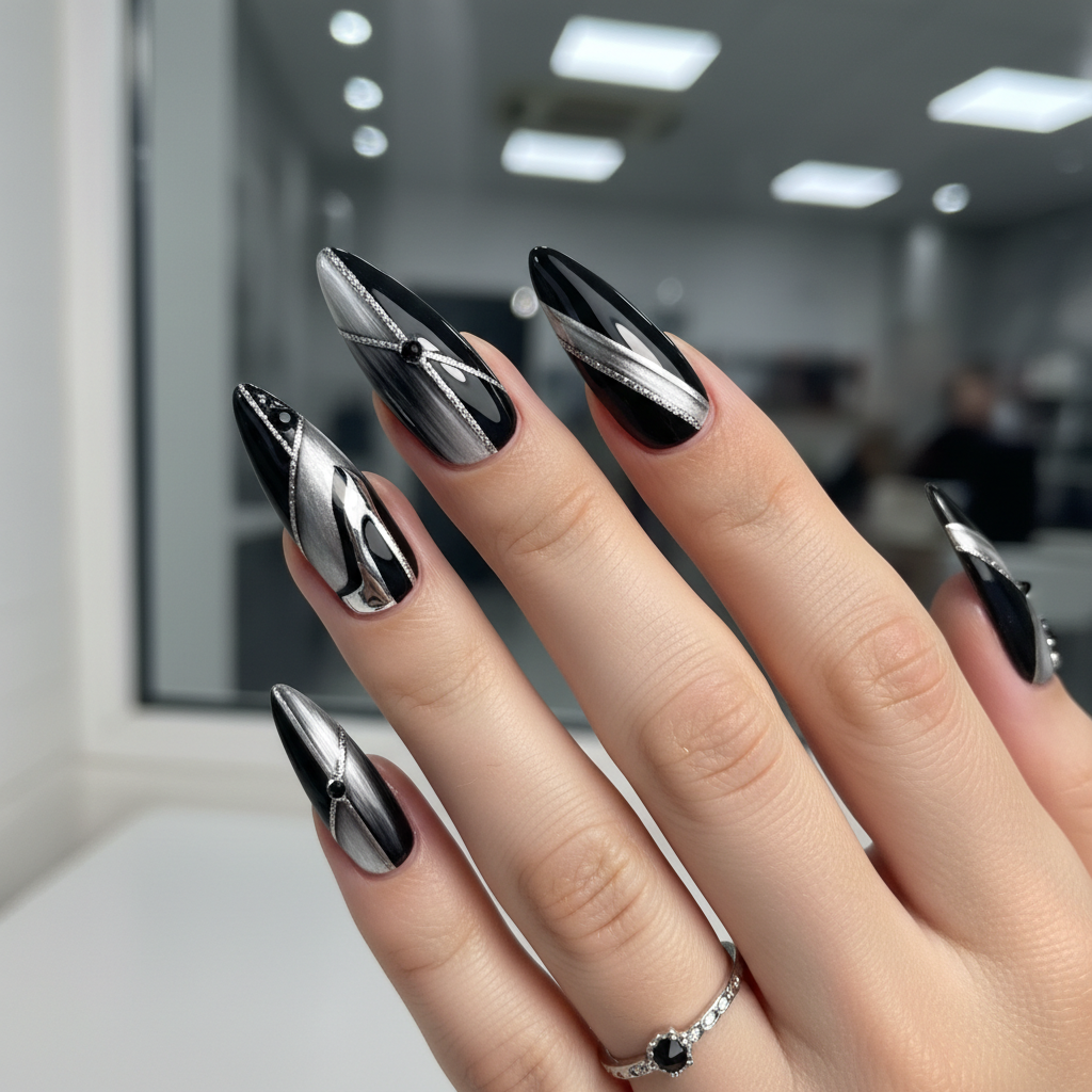 Photo-real Salon Stiletto Nails