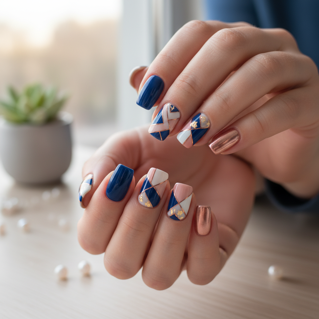 Photo-real Salon Squoval Nails