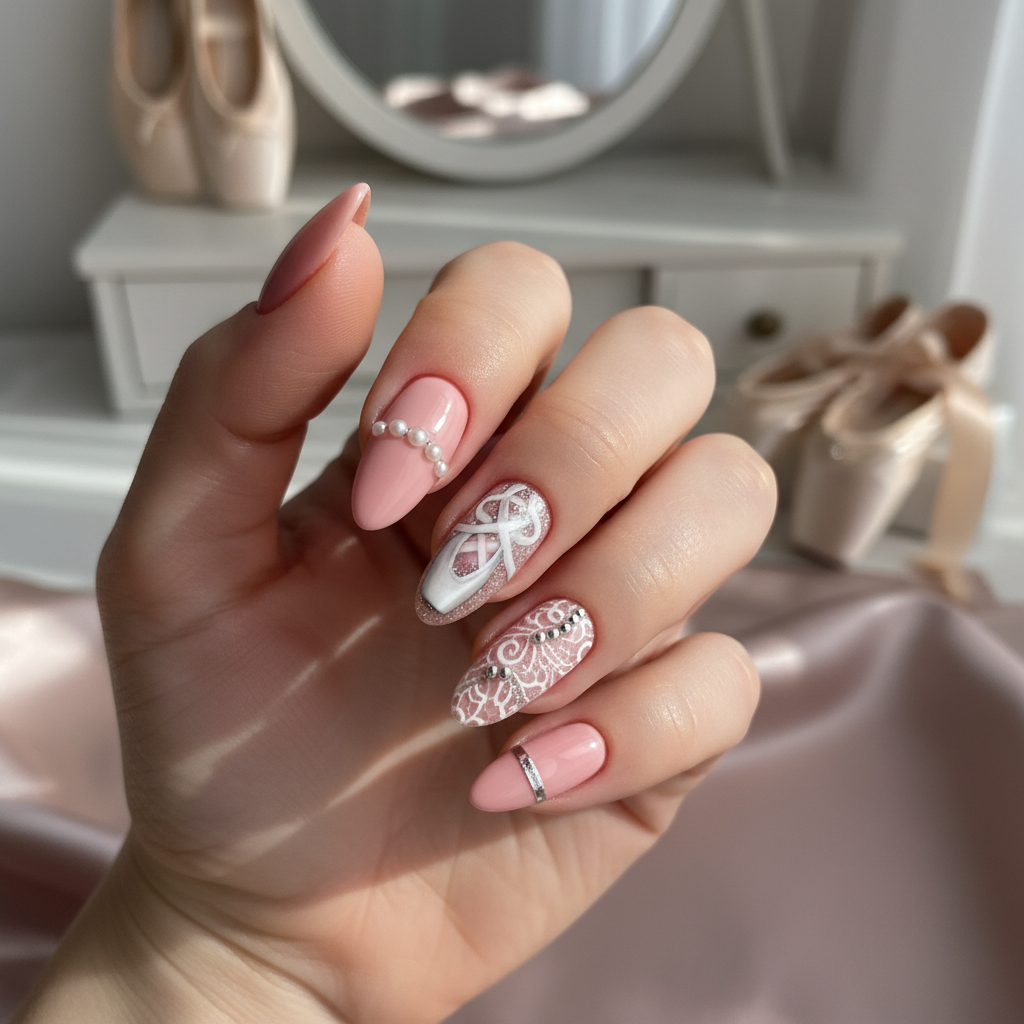 Photo-real Salon Ballerina Nails