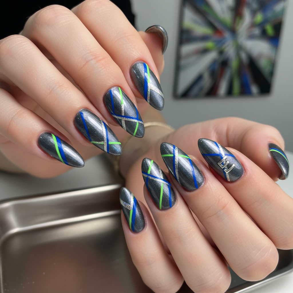 Photo-real Salon Edge Nails Edge nail art