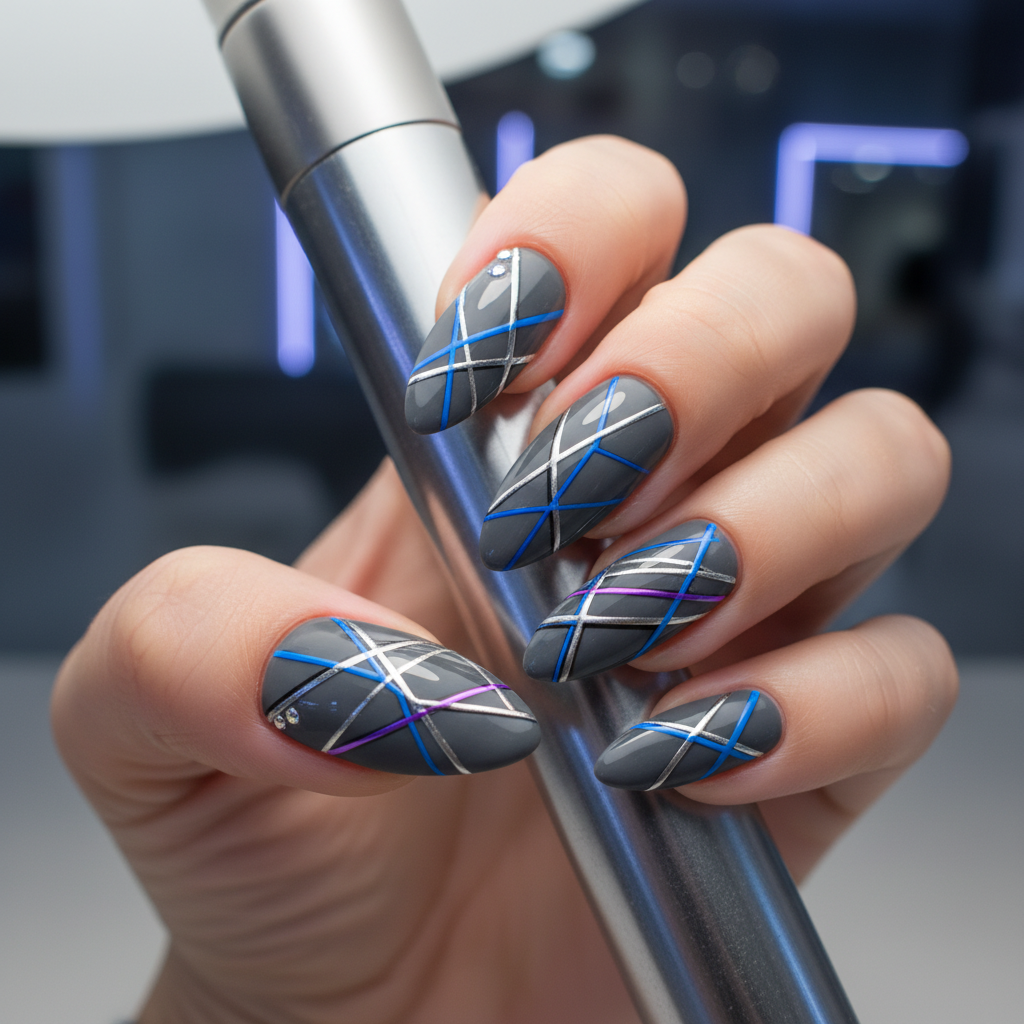 Photo-real Salon Edge Nails Edge nail art