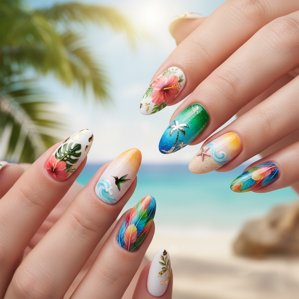 Photo-real Salon Tropical Nails
