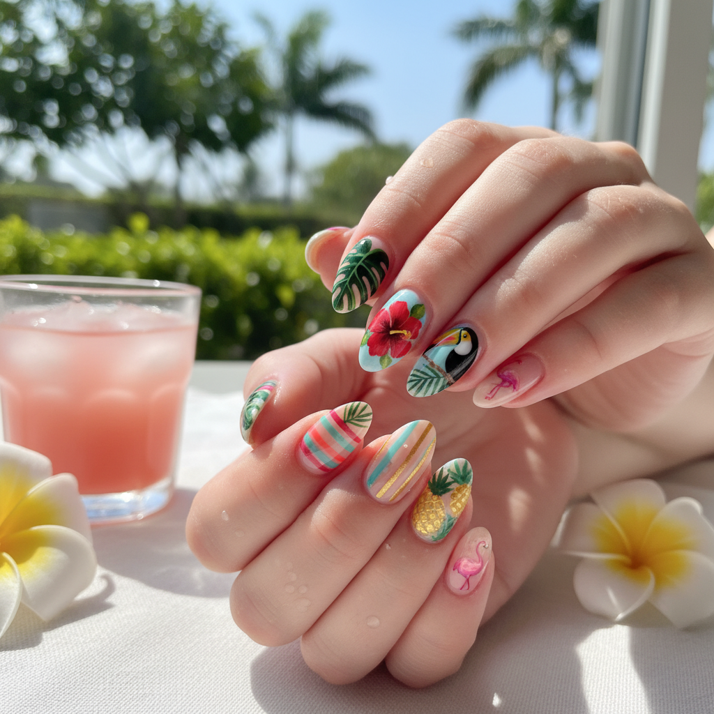 Photo-real Salon Tropical Nails