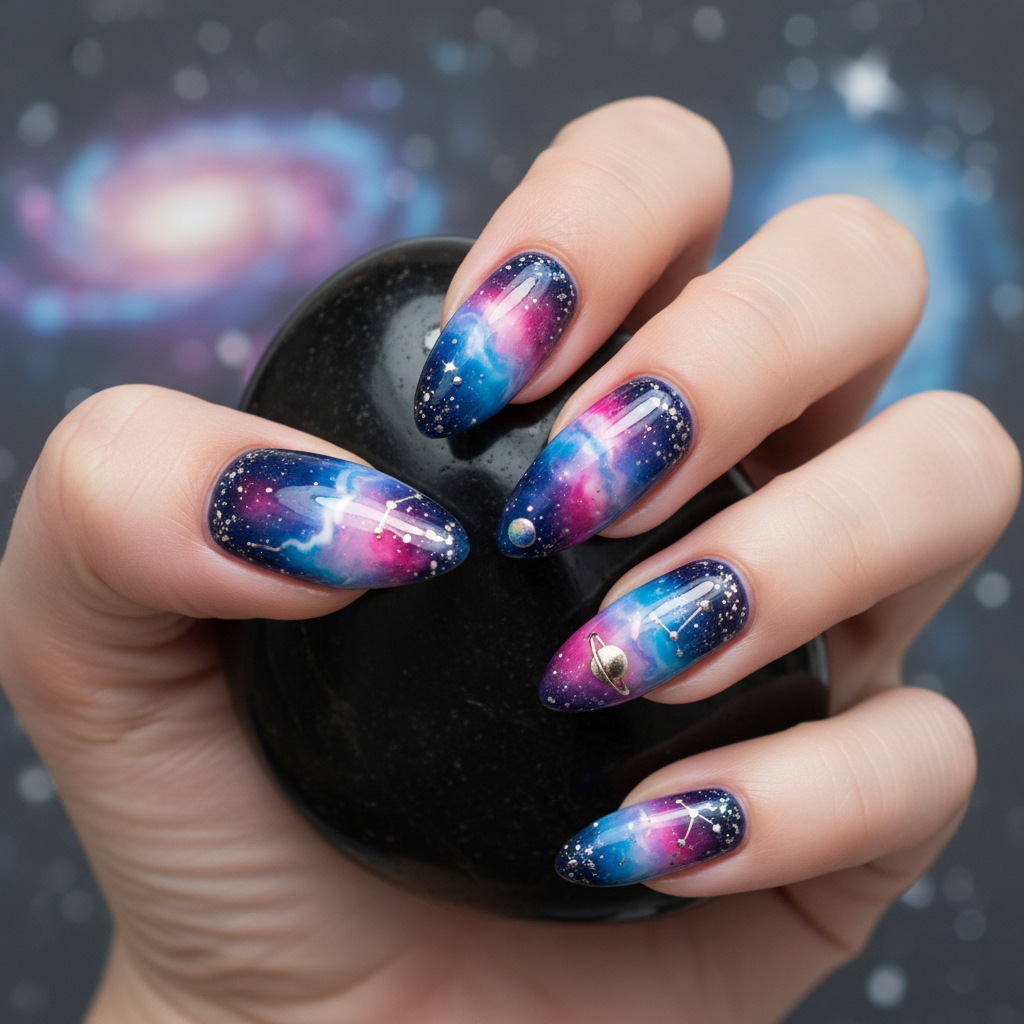 Photo-real Salon Galaxy Nails