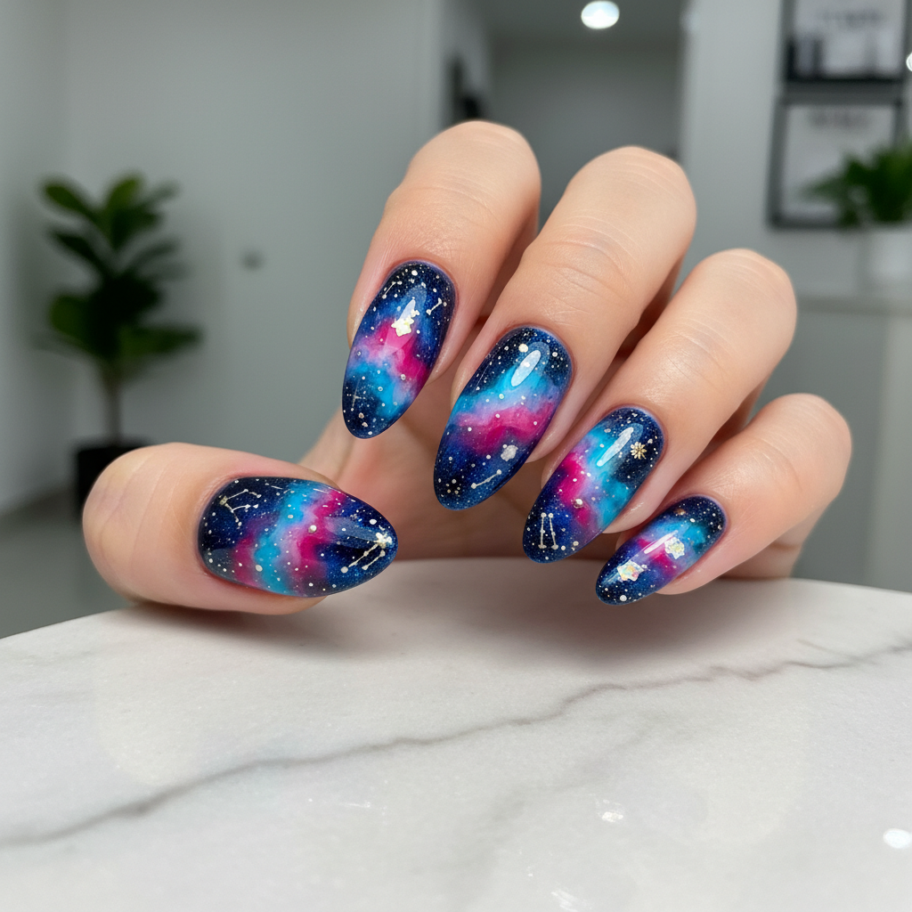 Photo-real Salon Galaxy Nails