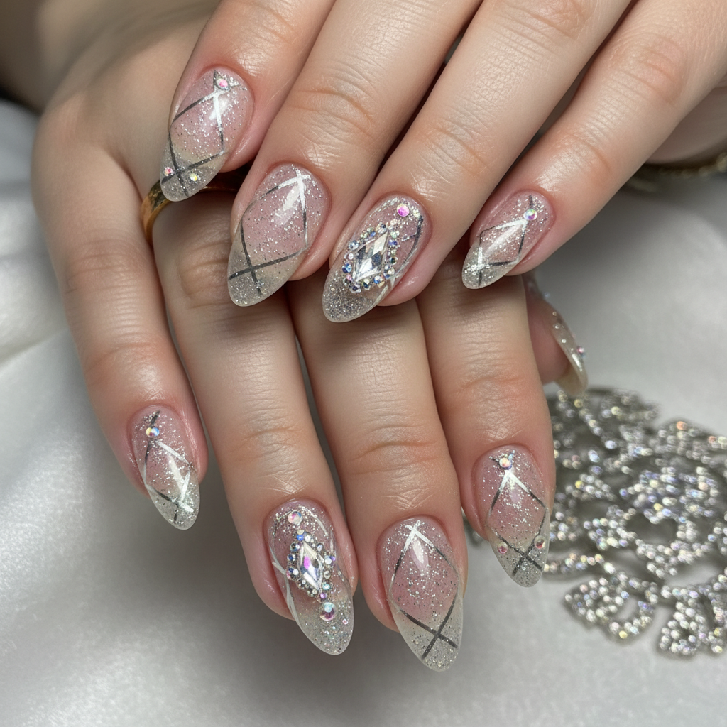 Photo-real Salon Diamond Nails