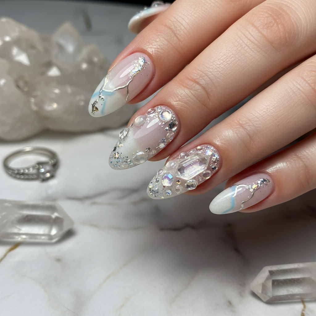 Photo-real Salon Crystal Nails