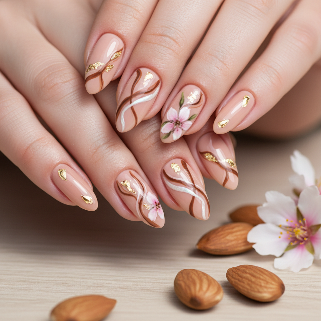 Photo-real Salon Almond Nails