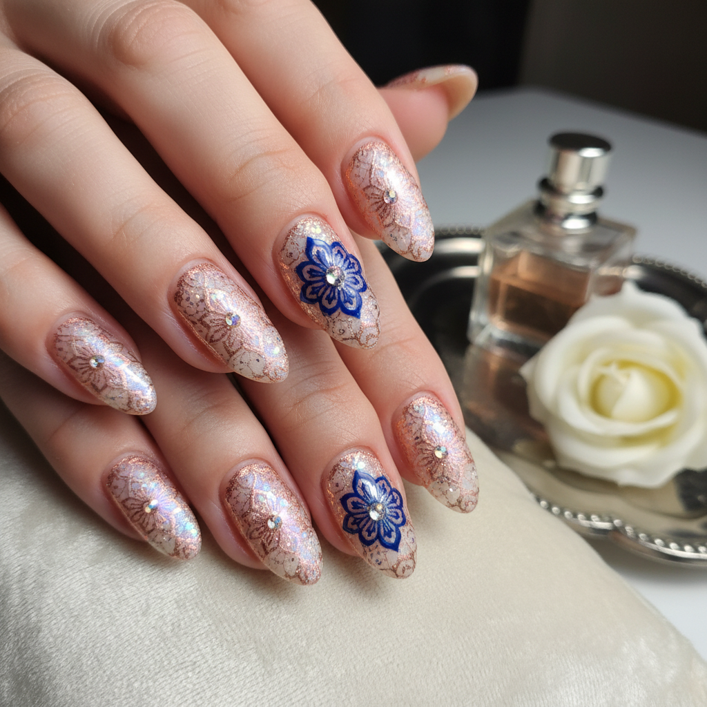 Sophisticated Photo-real Salon Stamping Nails