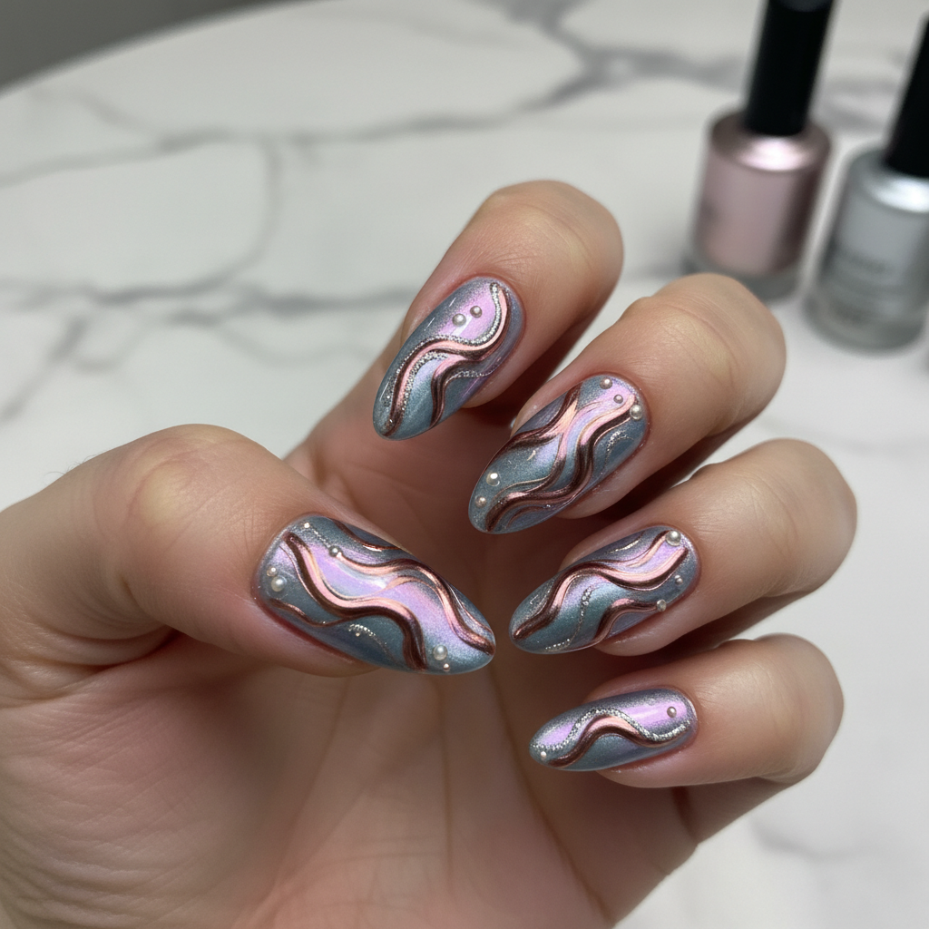 Photo-real Salon Chrome Nails