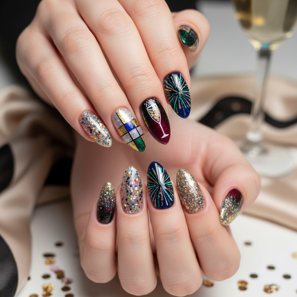Gorgeous Photo-real Salon Party Nails