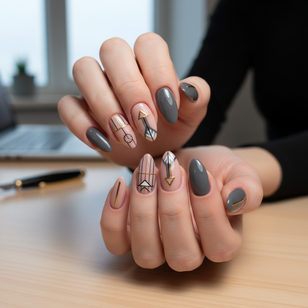 Sophisticated Photo-real Salon Work Nails