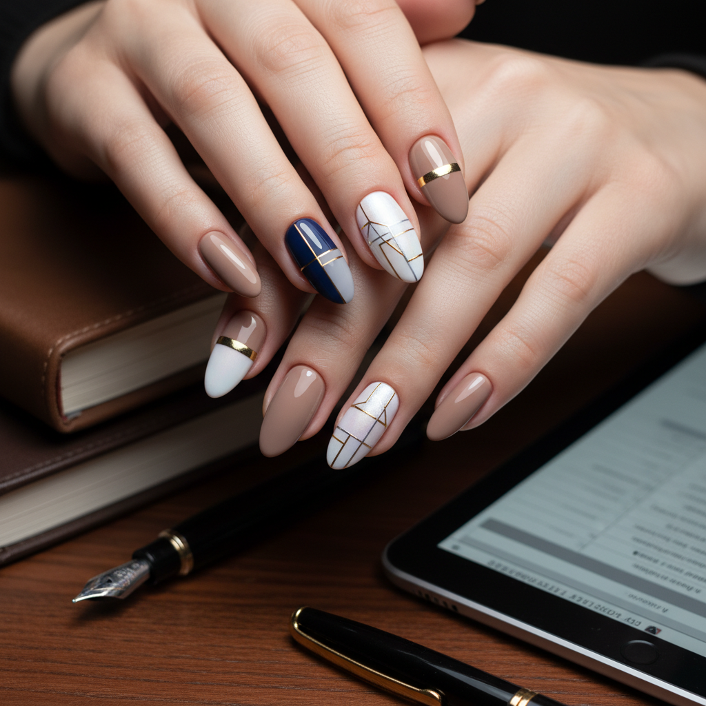 Beautiful Photo-real Salon Work Nails