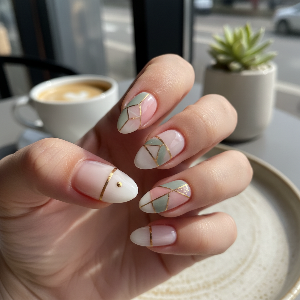 Sophisticated Photo-real Salon Casual Nails