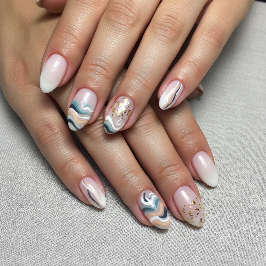 Beautiful Photo-real Salon Casual Nails